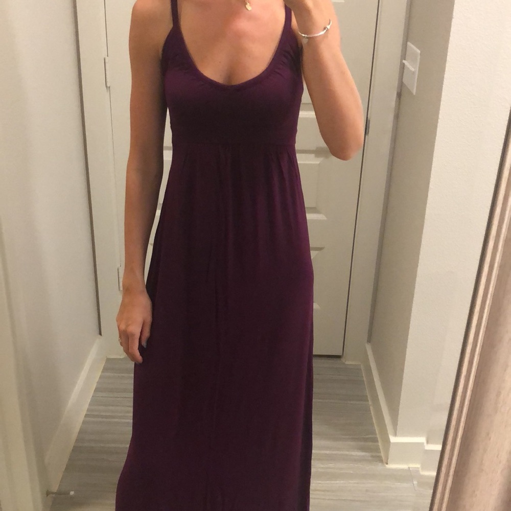 Elegant Purple Maxi Dress